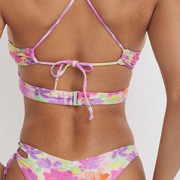 For Love and Lemons Cydney Bandeau Swim Top Large - Picture 2 of 6